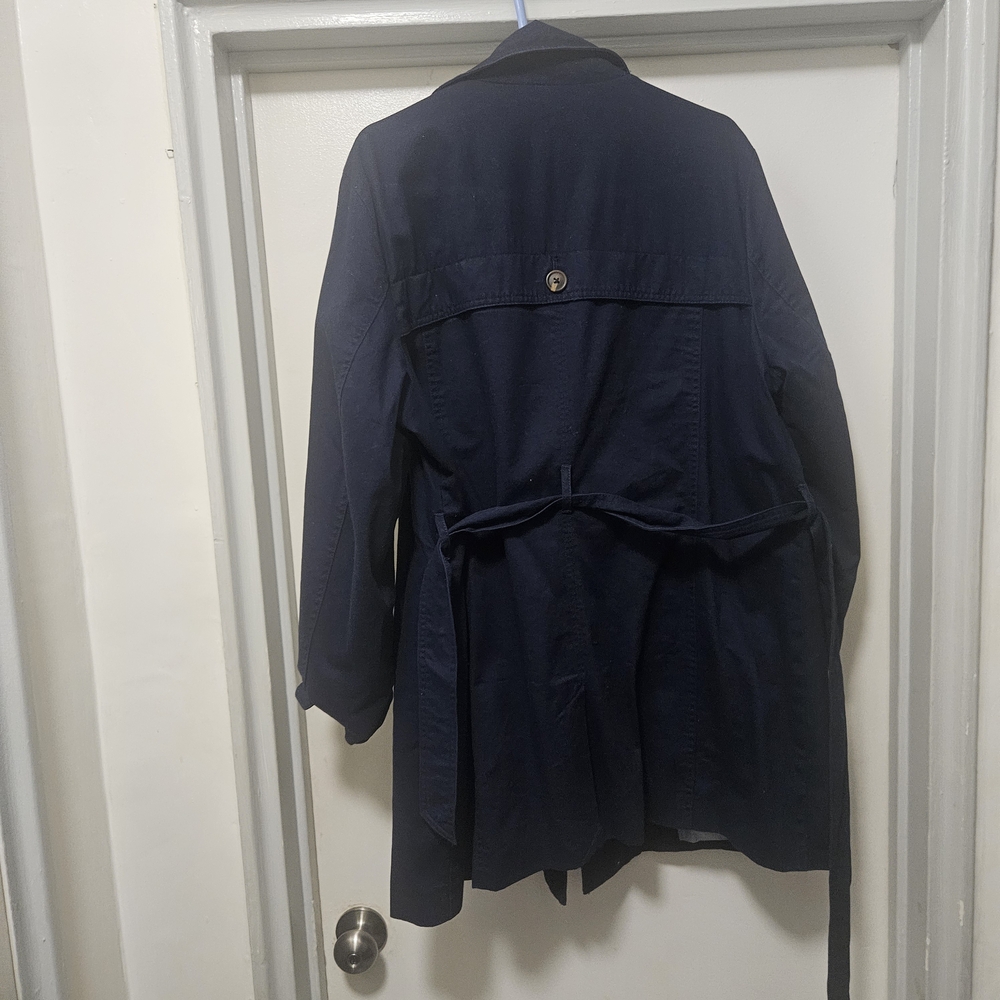 GAP Dark Blue Women's Trench Coat
